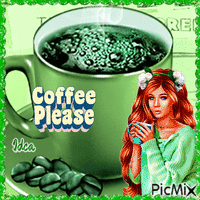 Koffee please GIF animado