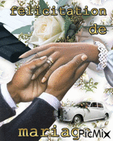 cadre mariage - GIF animado gratis
