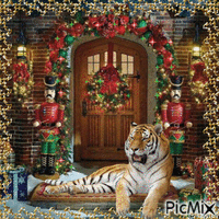 Tiger  Christmas