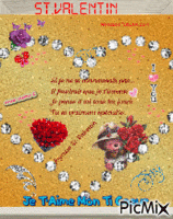Un coeur, Roses, Papillons - Heureuse Saint Valentin § animirani GIF