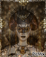 prettymask lady - Darmowy animowany GIF