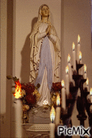 Our Lady of Lourdes - Безплатен анимиран GIF