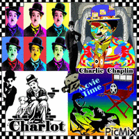Chaplin Pop ART Style - GIF เคลื่อนไหวฟรี