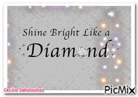 shine brigt like a diamond - GIF animasi gratis