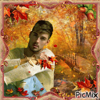 A man in autumn