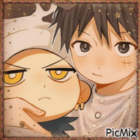 luffy and plushie law GIF animé