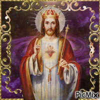 Jésus, roi de l'univers - GIF animate gratis