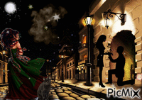 Ночной город - GIF animate gratis