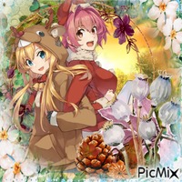 manga autumn - GIF animado grátis