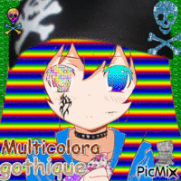 Multicolora Gothique - GIF animé gratuit