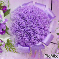 Bouquet Violet - Gratis geanimeerde GIF