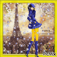 Paris Fashion geanimeerde GIF
