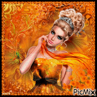Madame Orange - Free animated GIF