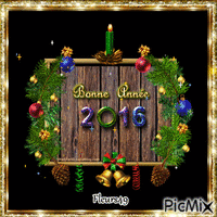 Bonne Année 2016 анимиран GIF