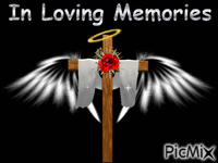 In Loving Memories Cross Wing Halo geanimeerde GIF
