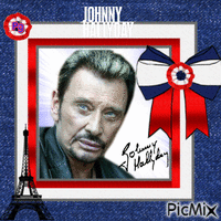 Johnny Hallyday 💖🌹💖🌹 - Ingyenes animált GIF
