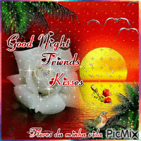 Good Night Friends - Безплатен анимиран GIF
