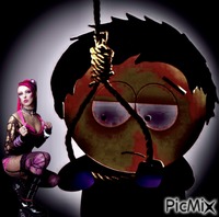 Emo Clyde with his babe анимиран GIF