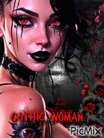 Gothic Woman animovaný GIF