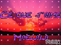 ce que j'aime Maelala - Δωρεάν κινούμενο GIF