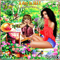 A day in May. Have a beautiful day. Garden. - GIF animado grátis