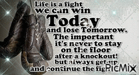 Life is a fight - Бесплатный анимированный гифка