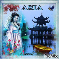Beauté d'Asie animuotas GIF