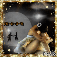 losing the moon while counting stars animált GIF