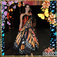 Butterfly Dress - Free animated GIF