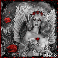 Gothic angel - GIF animasi gratis