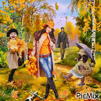 mellow autumn geanimeerde GIF