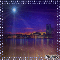 Boston Skyline Animated GIF