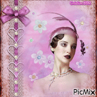 Portrait femme par BBM animerad GIF
