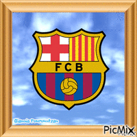 FC BARCELONA - FOOTBALL TEAM анимированный гифка