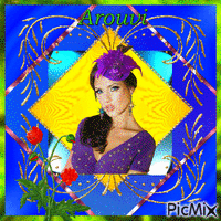 Colorful Lady Animated GIF