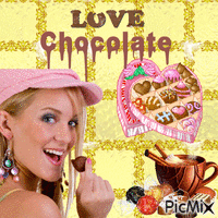 Love Chocolate animowany gif