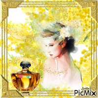 Parfum mimosa - GIF animé gratuit