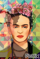 Geométrica Frida animált GIF