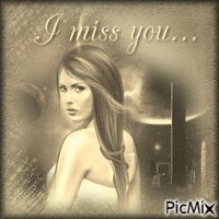 I Miss You ... - GIF animé gratuit