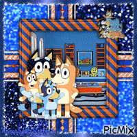 (♠)Bluey Family(♠) animált GIF