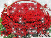 piros rózsa - Darmowy animowany GIF