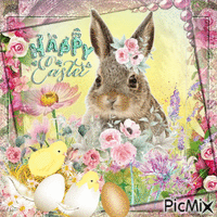 Happy Easter Card - GIF animado grátis