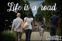 Life is a road - GIF animé gratuit