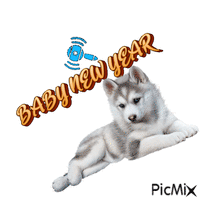 Baby New Year - GIF animado grátis