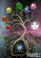 Árbol Navidad - Безплатен анимиран GIF