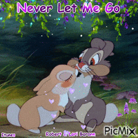 Never Let Me Go By Robert and Lori Barone is on Itunes - Безплатен анимиран GIF