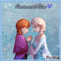 Anna and Elsa animovaný GIF