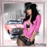 Pink Cadillac - GIF animé gratuit