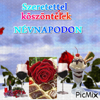 Névnap - Ingyenes animált GIF