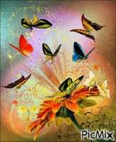 La journée du papillon ** - GIF animado grátis